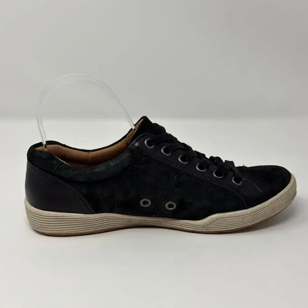 Montana Artisan Crafted Black Leather Comfort Sneakers Women’s 7M Style 4015522